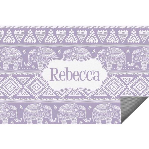 Custom Baby Elephant Indoor / Outdoor Rug - 5'x8' (Personalized)