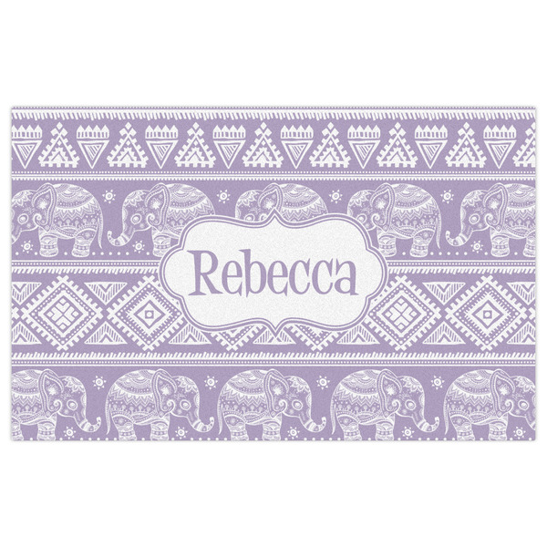 Baby Elephant Indoor / Outdoor Rug - 5'x8' - Front Flat