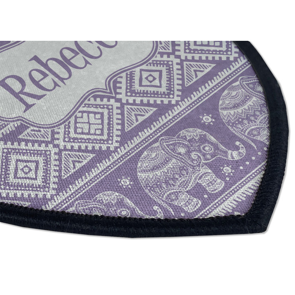 Baby Elephant Iron on Shield 3 Detail