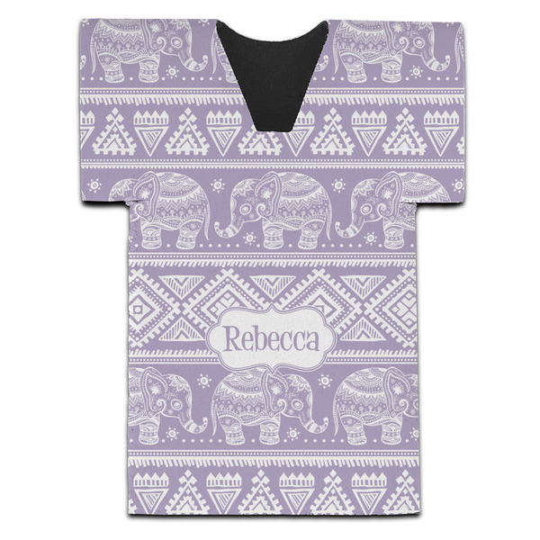 Baby Elephant Jersey Bottle Cooler - Set of 4 - FRONT (flat)