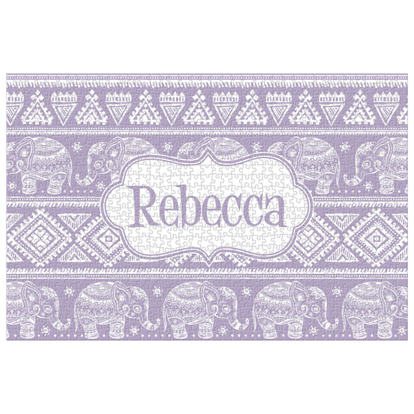 Custom Baby Elephant Jigsaw Puzzle - 1000-piece (Personalized)