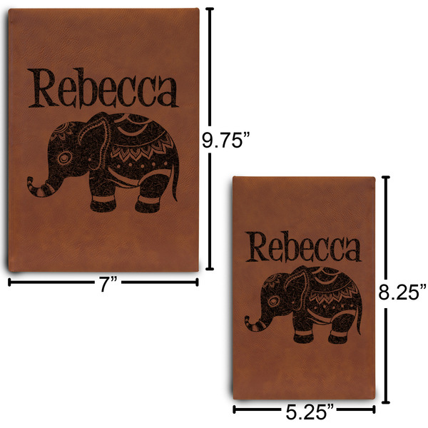 Baby Elephant Journal Size Comparisons w/ Dimensions