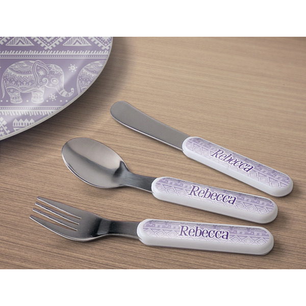 Baby Elephant Kids Flatware w/ Plate