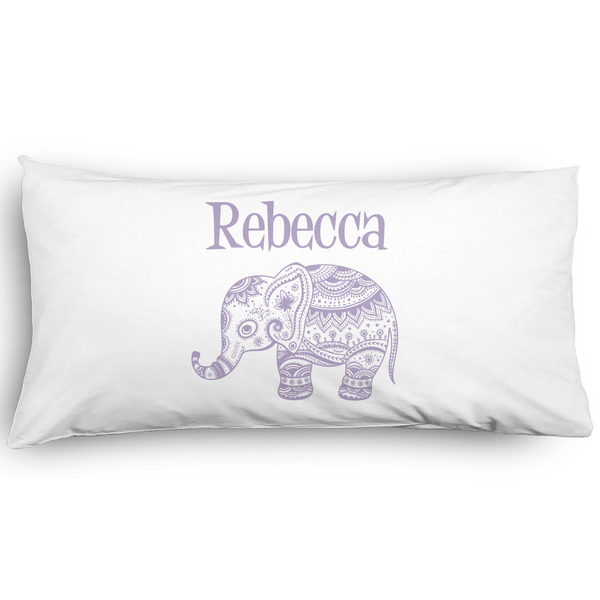 Custom Baby Elephant Pillow Case - King - Graphic (Personalized)