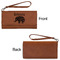 Baby Elephant Ladies Wallets - Faux Leather - Rawhide - Front & Back View