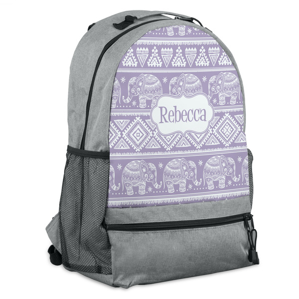 Custom Baby Elephant Backpack - Grey (Personalized)