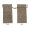 Baby Elephant Large Burlap Gift Bags - Front Approval