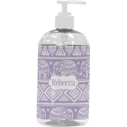 Baby Elephant Plastic Soap / Lotion Dispenser (16 oz - Large - White) (Personalized)