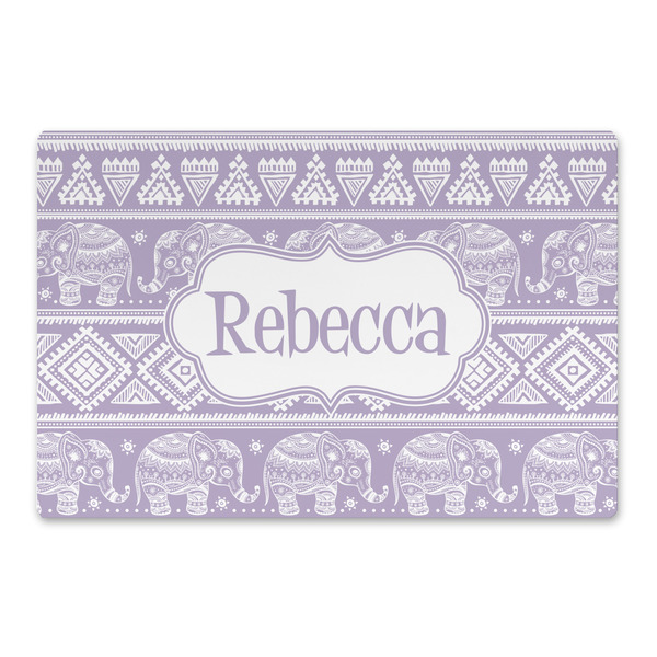 Custom Baby Elephant Large Rectangle Car Magnet (Personalized)