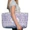Baby Elephant Large Rope Tote Bag - In Context View
