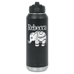 Baby Elephant Water Bottles - Laser Engraved - Front & Back (Personalized)