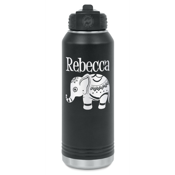 Custom Baby Elephant Water Bottles - Laser Engraved (Personalized)