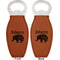 Baby Elephant Leather Bar Bottle Opener - Front and Back