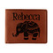 Baby Elephant Leatherette Bifold Wallet (Personalized)