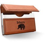 Baby Elephant Leatherette Business Card Case (Personalized)