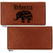 Baby Elephant Leather Checkbook Holder Front and Back Single Sided - Apvl
