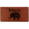 Baby Elephant Leather Checkbook Holder - Main