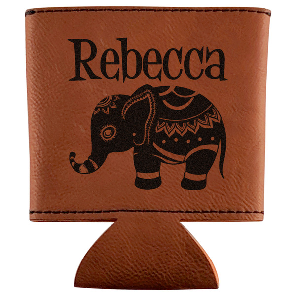 Custom Baby Elephant Leatherette Can Sleeve (Personalized)