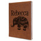 Baby Elephant Leatherette Journal - Large - Single Sided - Angle View