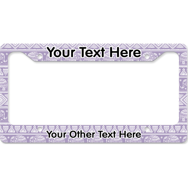Custom Baby Elephant License Plate Frame - Style B (Personalized)