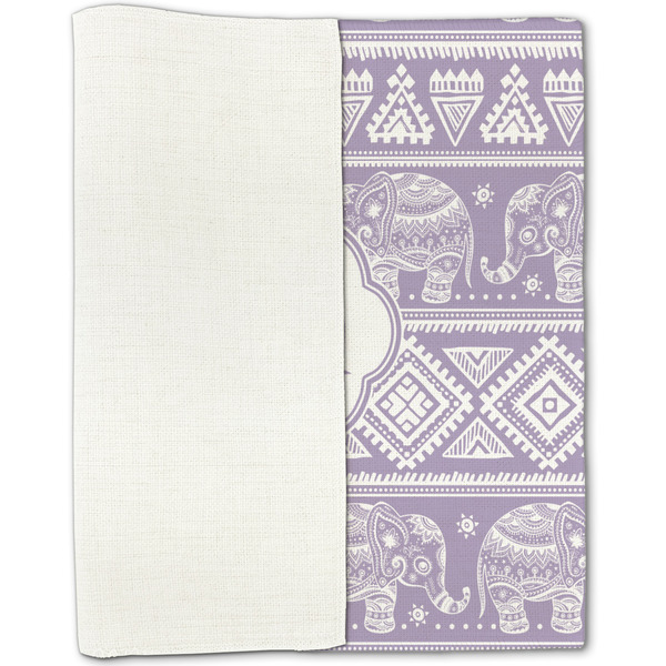 Baby Elephant Linen Placemat - Folded Half