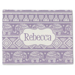 Baby Elephant Single-Sided Linen Placemat - Single w/ Name or Text