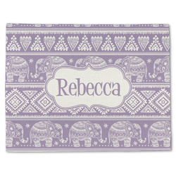Baby Elephant Single-Sided Linen Placemat - Single w/ Name or Text