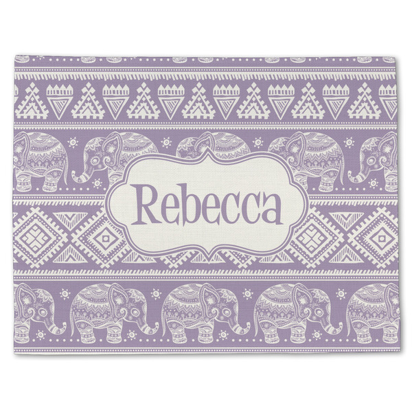 Baby Elephant Linen Placemat - Front