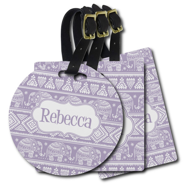 Custom Baby Elephant Plastic Luggage Tag (Personalized)