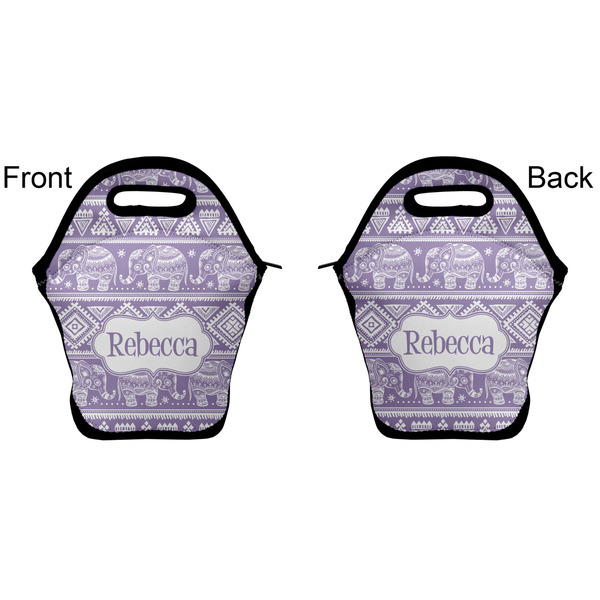 Baby Elephant Lunch Bag - Front and Back