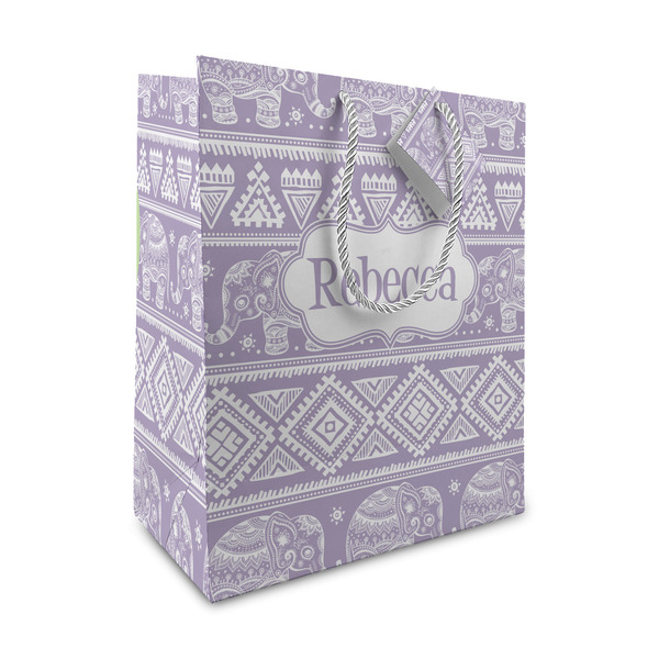 Custom Baby Elephant Medium Gift Bag (Personalized)