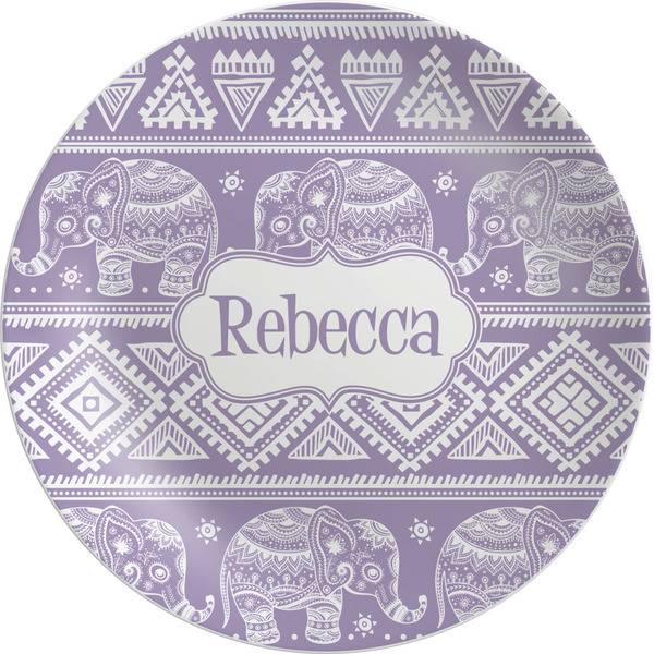 Custom Baby Elephant Melamine Plate (Personalized)