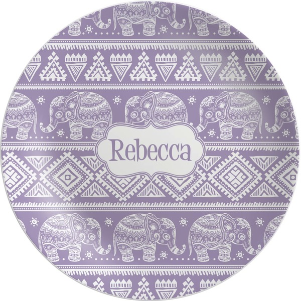 Custom Baby Elephant Melamine Plate (Personalized)