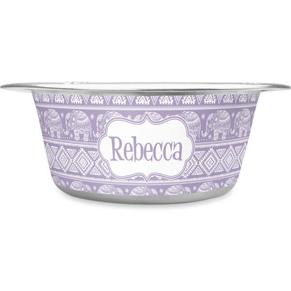 Custom Baby Elephant Stainless Steel Dog Bowl - Small (Personalized)