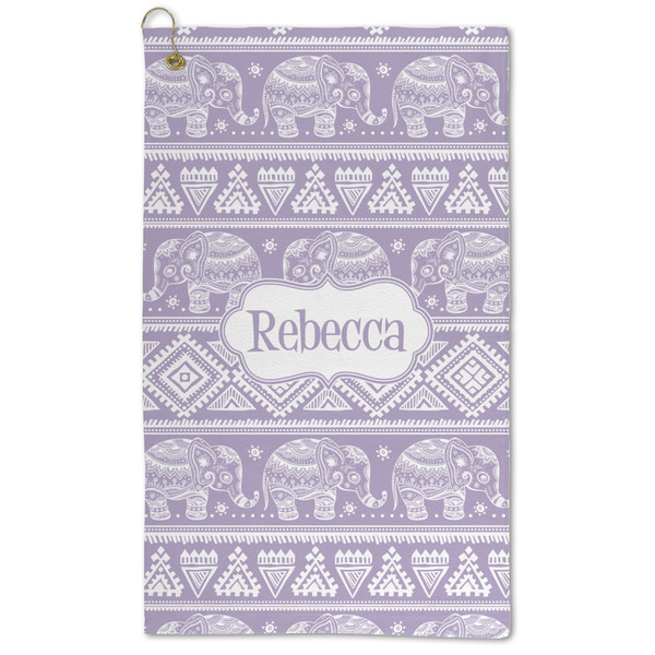Custom Baby Elephant Microfiber Golf Towel - Large (Personalized)