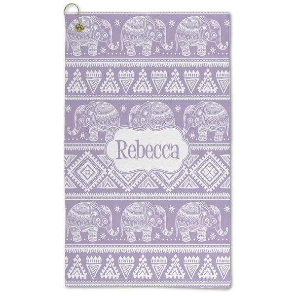 Custom Baby Elephant Microfiber Golf Towel - Large (Personalized)