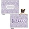 Baby Elephant Microfleece Dog Blanket - Regular - Front & Back