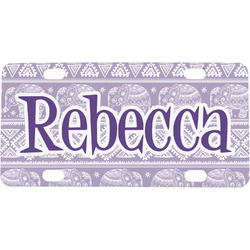 Baby Elephant Mini/Bicycle License Plate (Personalized)