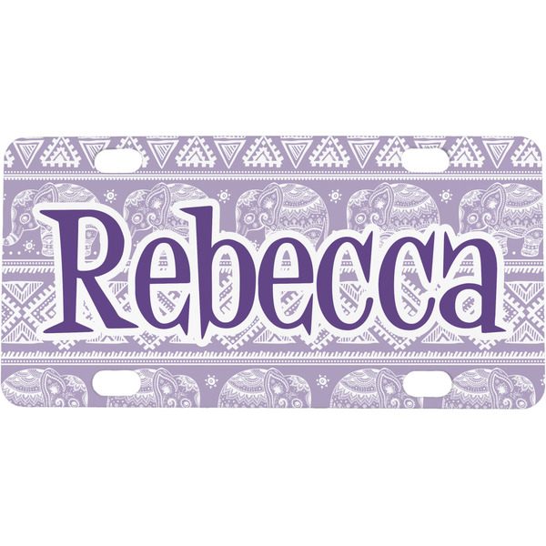 Custom Baby Elephant Mini/Bicycle License Plate (Personalized)