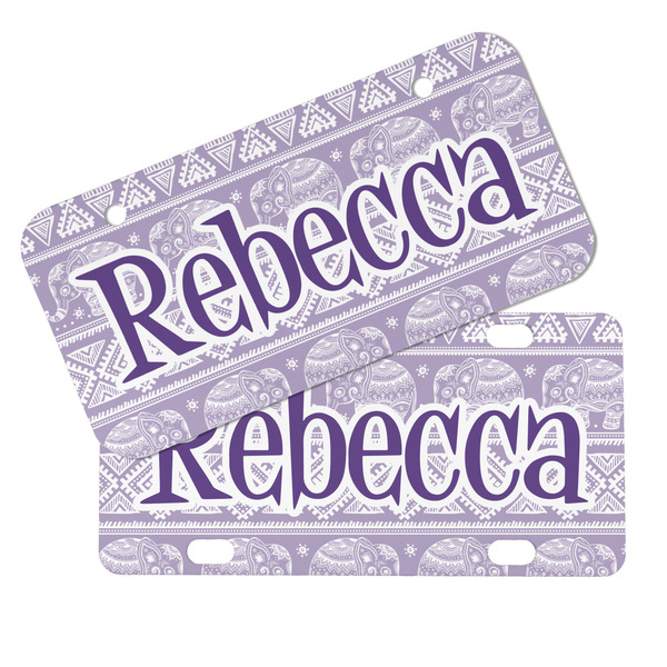 Baby Elephant Mini License Plates - MAIN (4 and 2 Holes)