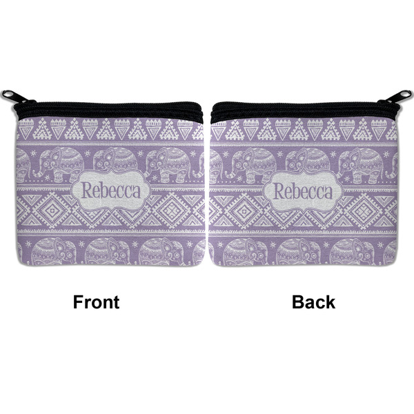 Baby Elephant Neoprene Coin Purse - Front & Back (APPROVAL)