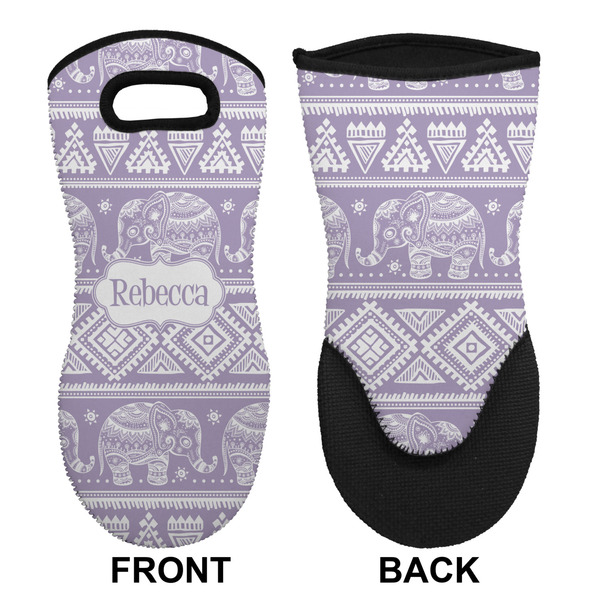Baby Elephant Neoprene Oven Mitt (Front & Back)