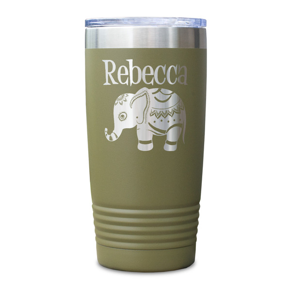 Baby Elephant Olive Polar Camel Tumbler - 20oz - Single Sided - Approval