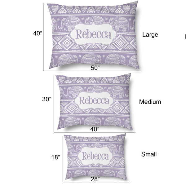 Baby Elephant Outdoor Dog Beds - SIZE CHART