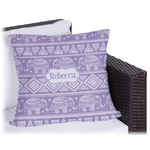 Baby Elephant Outdoor Pillow - 18" (Personalized)