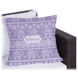 Baby Elephant Outdoor Pillow - 16" (Personalized)