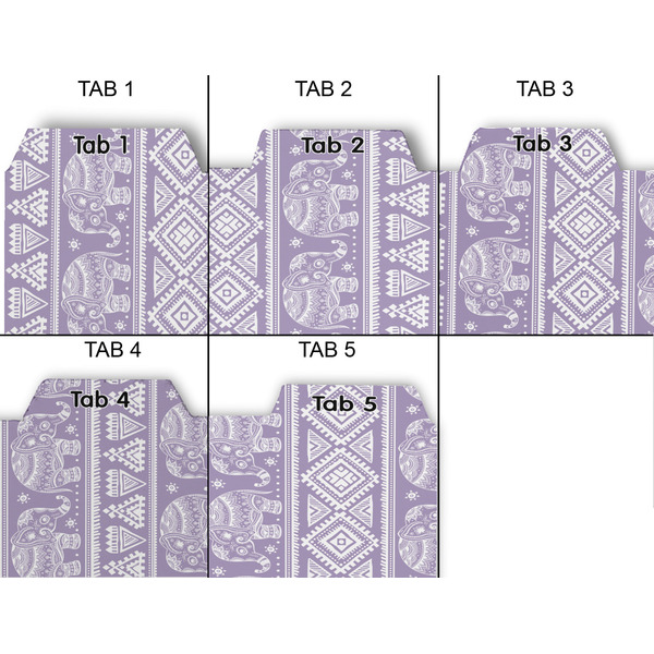 Baby Elephant Page Dividers - Set of 5 - Approval