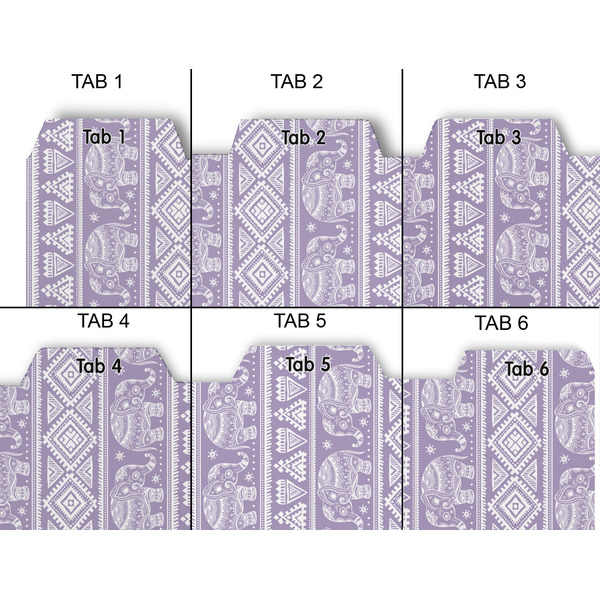 Baby Elephant Page Dividers - Set of 6 - Approval