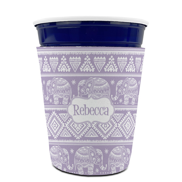 Baby Elephant Party Cup Sleeves - without bottom - FRONT (on cup)