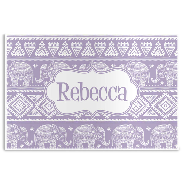 Custom Baby Elephant Disposable Paper Placemats (Personalized)